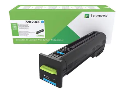 Lexmark - Cyan - Original - Tonerpatrone LCCP, Lexmark Corporate - für Lexmark CS820, CX820, CX825, CX860