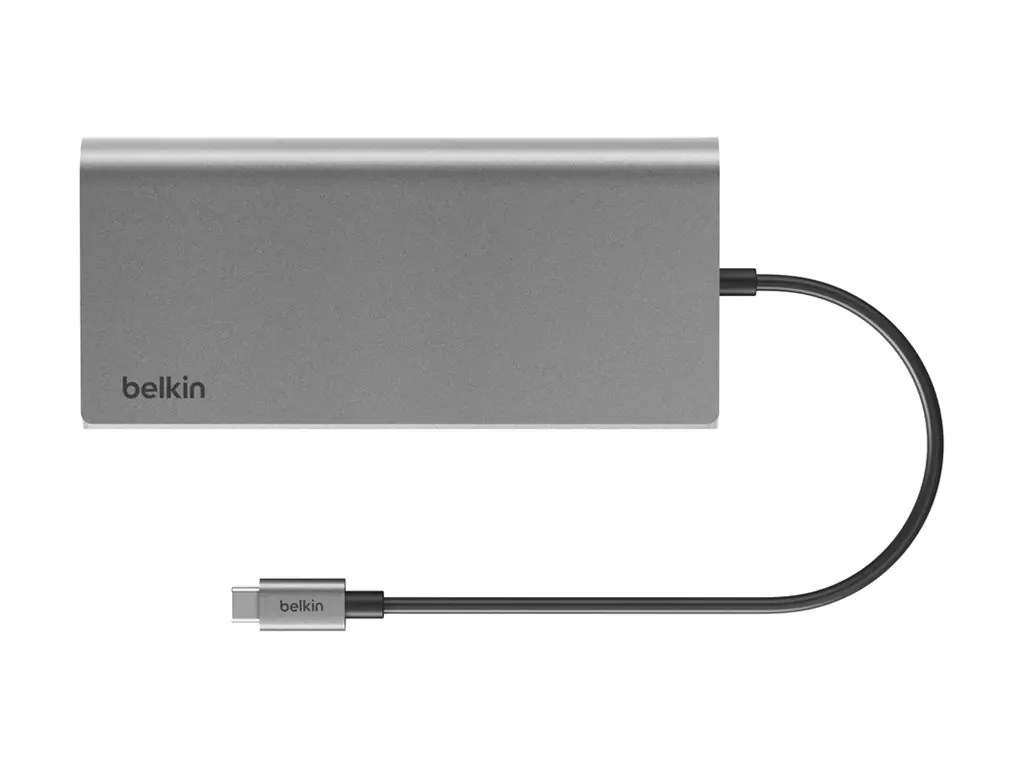 Belkin CONNECT 8-in-1 Dual Display Core Hub - Dockingstation - USB-C - 2 x HDMI - 1GbE
