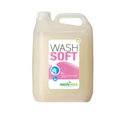GREENSPEED Weichspüler Wash Soft Wash Soft 50 % Kunststoff, recycelt, 50 % Polyethylen 5l GREENSPEED Weichspüler Wash Soft Wash Soft 50 % Kunststoff, recycelt, 50 % Polyethylen 5l