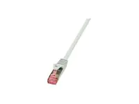 LogiLink PrimeLine - Patch-Kabel - RJ-45 (M) zu RJ-45 (M) - 1.5 m - SFTP, PiMF - CAT 6 - halogenfrei, ohne Haken - Grau LogiLink PrimeLine - Patch-Kabel - RJ-45 (M) zu RJ-45 (M) - 1.5 m - SFTP, PiMF - CAT 6 - halogenfrei, ohne Haken - Grau