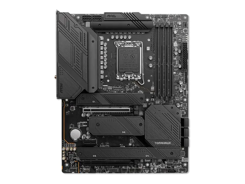 MSI MAG Z790 TOMAHAWK WIFI DDR4 - Motherboard - ATX - LGA1700-Sockel - Z790 Chipsatz - USB-C Gen2, USB 3.2 Gen 1, USB 3.2 Gen 2, USB-C Gen 2x2 - 2.5 Gigabit LAN, Wi-Fi 6, Bluetooth - Onboard-Grafik (CPU erforderlich) - High Definition Audio (7.1-Channel)