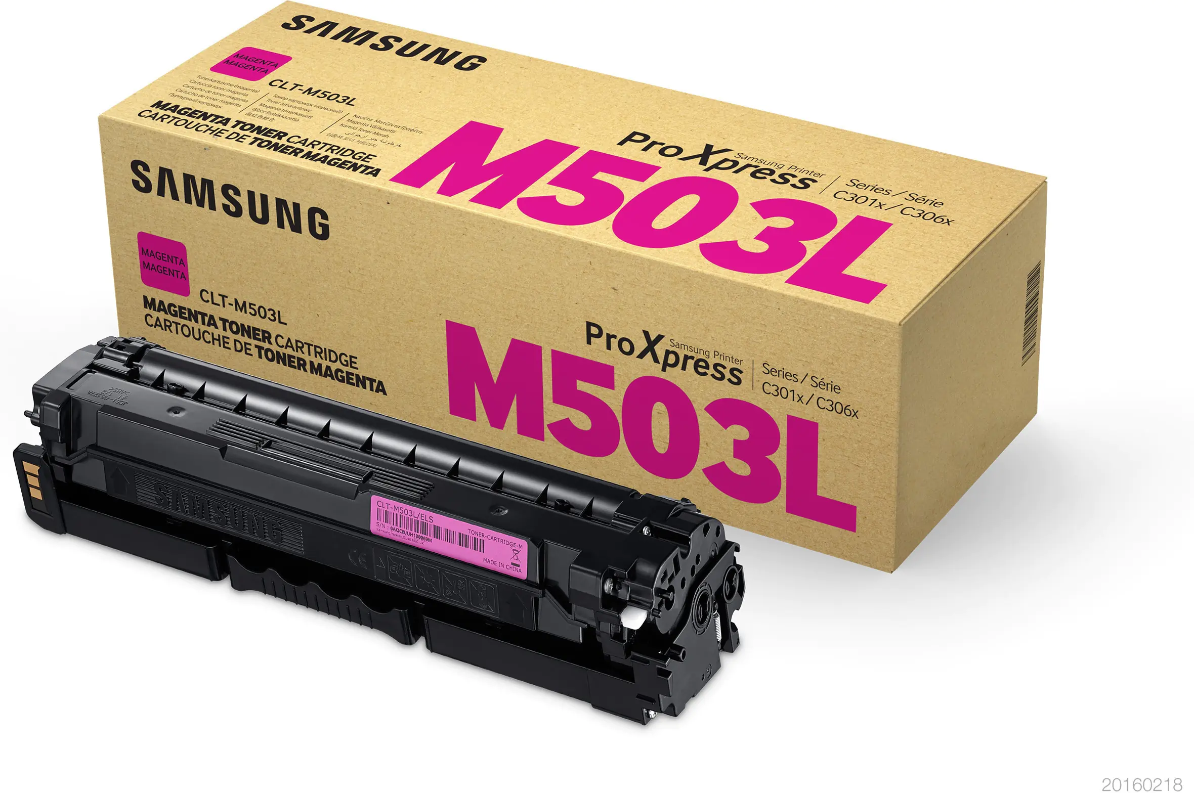 Samsung CLT-M503L - Hohe Ergiebigkeit - Magenta - Original - Tonerpatrone (SU281A) - für ProXpress SL-C3010DW, SL-C3010ND, SL-C3060FR, SL-C3060FW, SL-C3060ND Samsung CLT-M503L - Hohe Ergiebigkeit - Magenta - Original - Tonerpatrone (SU281A) - für ProXpress SL-C3010DW, SL-C3010ND, SL-C3060FR, SL-C3060FW, SL-C3060ND
