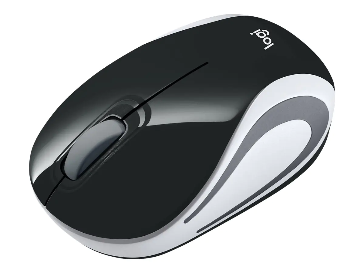 Logitech M187 - Maus - optisch - kabellos - 2.4 GHz - kabelloser Empfänger (USB) - Schwarz