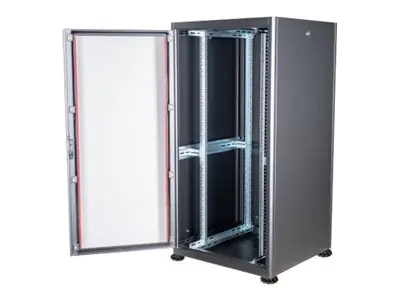 Equip Basic Flex Line - Schrank Netzwerkschrank - 800x800 mm, with glass door, removable and