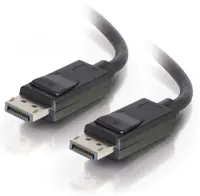 C2G 6ft 8K DisplayPort Cable with Latches - M/M - DisplayPort-Kabel - M zu - Kabel - Digital/Display/Video
