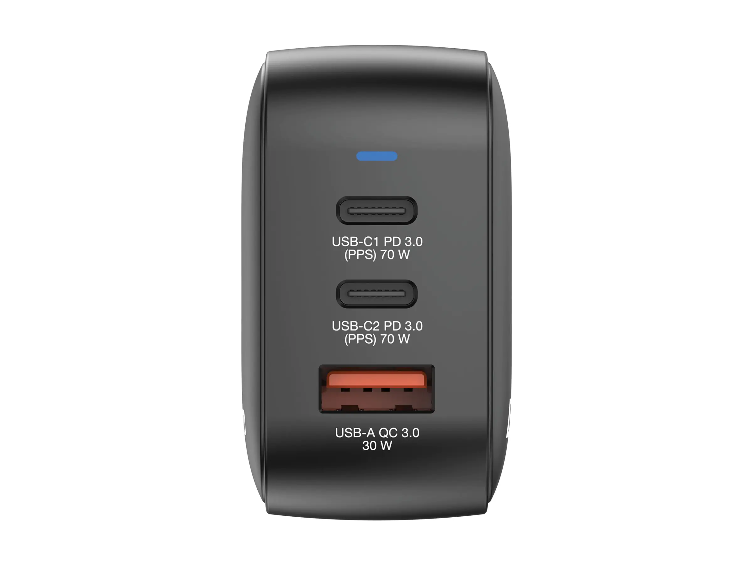 Verbatim Netzteil - GaN - 70 watt - 5 A - PD 3.0, PD/PPS, QC 4.0 - 3 Ausgabeanschlussstellen (2 x USB-C, USB) 32229
