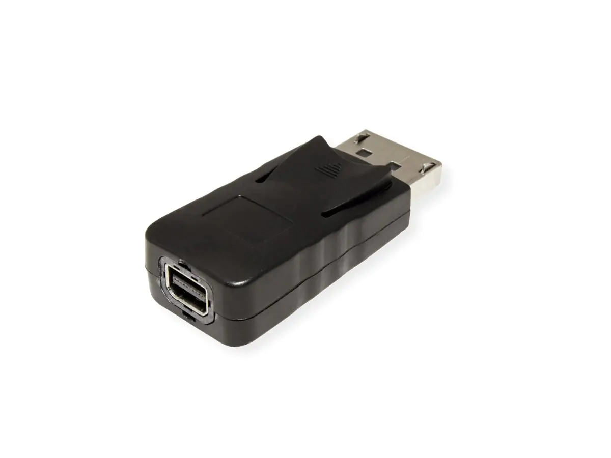 VALUE - Display-Adapter - DisplayPort (M) zu Mini DisplayPort (W) - DisplayPort 1.2 - 4K Unterstützung, Passiv - Schwarz