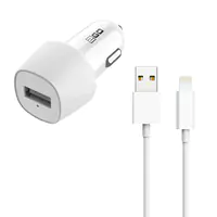 ACV Kfz-Ladeset 12V/24V-schw. 1x Univ. USB-inkl. USB auf Lig