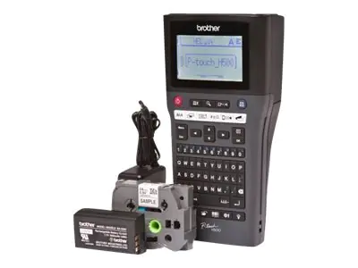 Brother P-Touch PT-H500LI - Beschriftungsgerät - s/w - Thermotransfer - Rolle (2,4 cm) - 180 dpi - bis zu 30 mm/Sek. - USB 2.0 - automatisches Schneiden, 7-zeiliger Druck