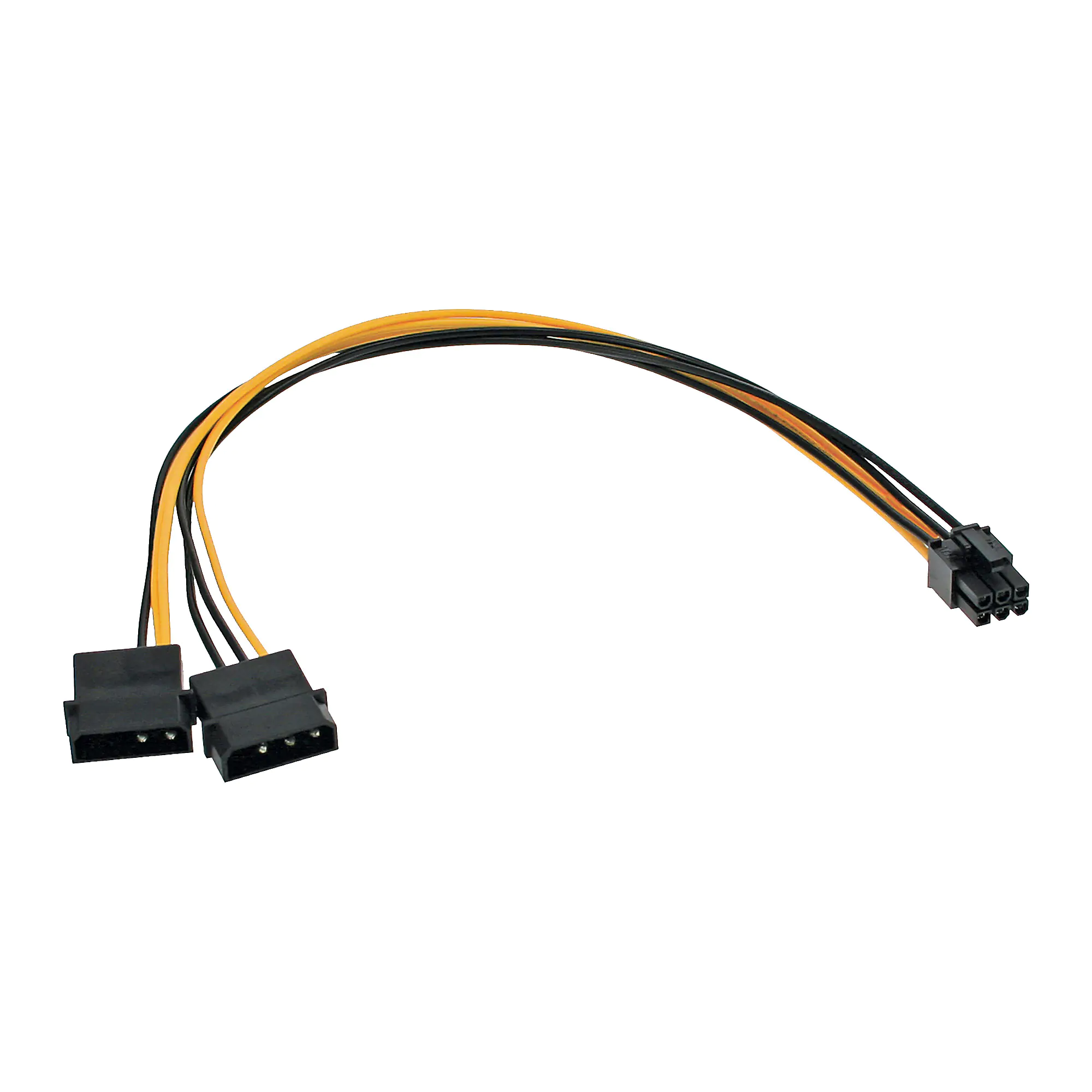 InLine Stromadapter int. - 2x4pol zu 6pol für PCIe (PCI-Express) Grafikkarten 26628
