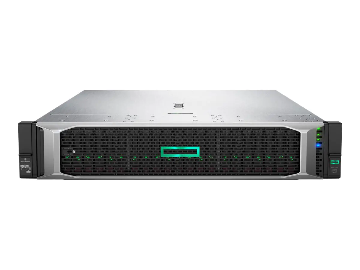 HPE ProLiant DL380 Gen10 SMB Networking Choice - Server - Rack-Montage - 2U - zweiweg - 1 x Xeon Silver 4210R / 2.4 GHz - RAM 32 GB - SATA/SAS - Hot-Swap 6.4 cm (2.5") Schacht/Schächte - keine HDD - 1GbE - Monitor: keiner