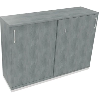 Schiebetürenschrank 3OH B1600xT442xH1133mm ws/Beton hell Schiebetürenschrank 3OH B1600xT442xH1133mm ws/Beton hell