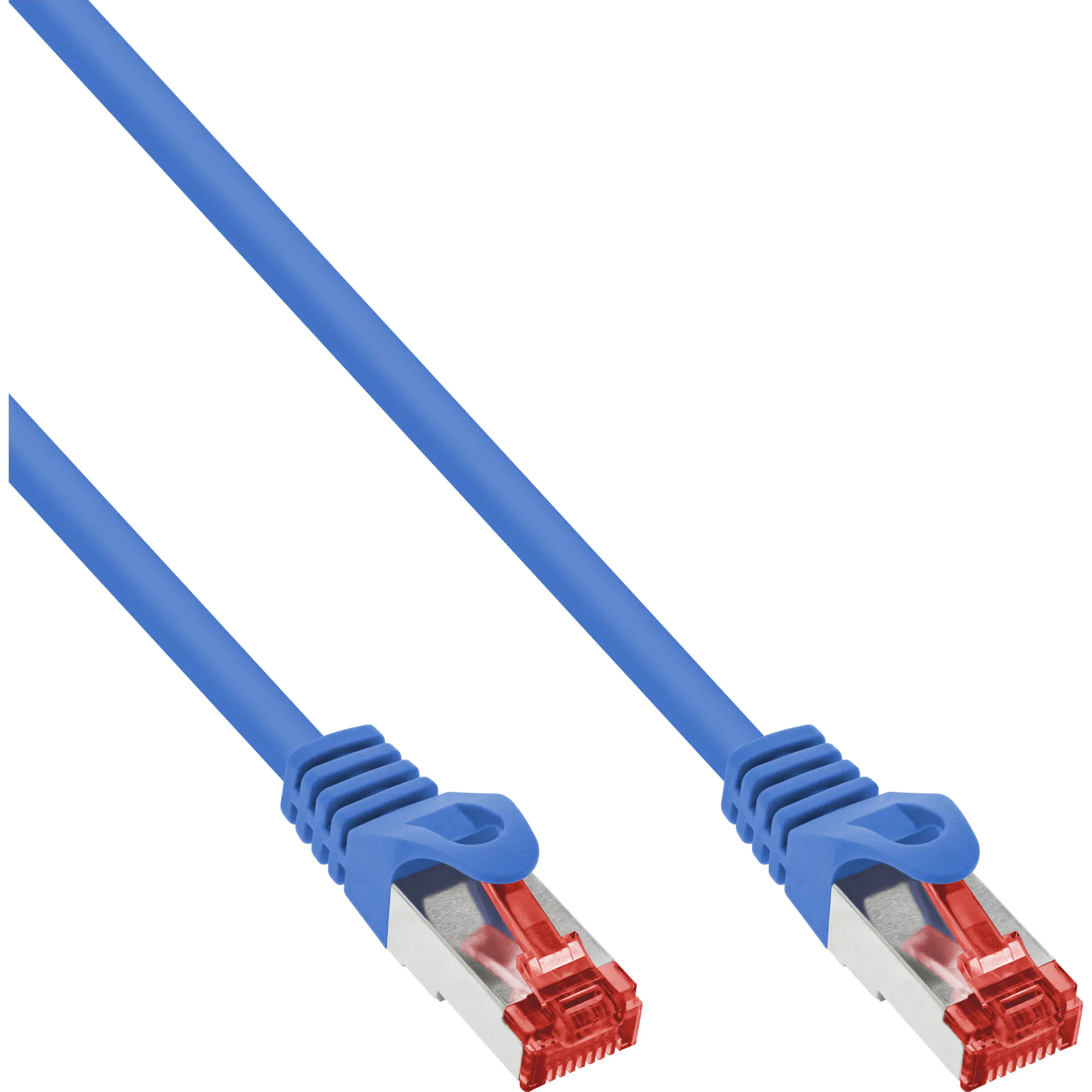 InLine Patchkabel - S/FTP (PiMf) - Cat.6 - 250MHz - PVC - Kupfer - blau - 7,5m 76407B