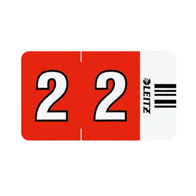 Leitz Ziffernsignal Orgacolor 66021000 rot 500 St./Pack. Leitz Ziffernsignal Orgacolor 66021000 rot 500 St./Pack.