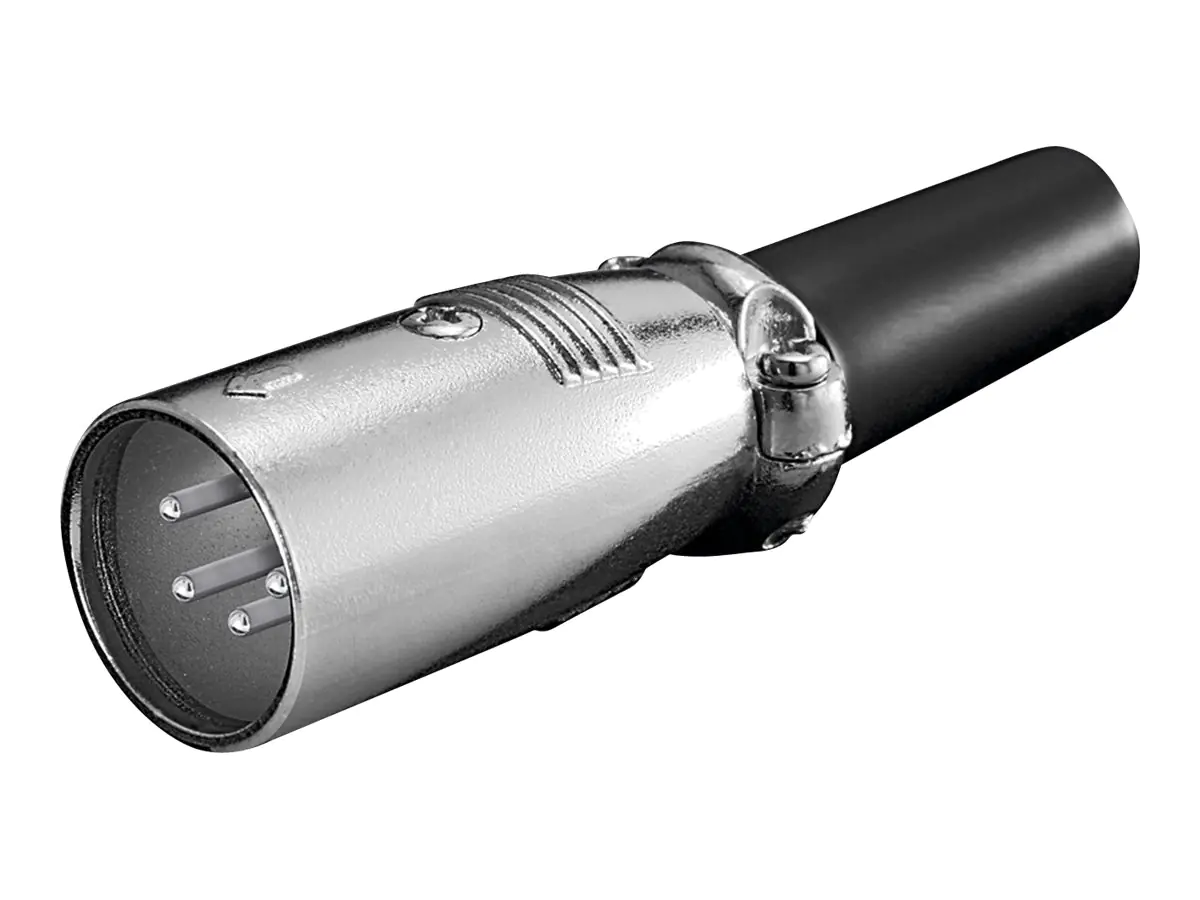 goobay - Audio-Stecker - 4-poliges XLR Stecker