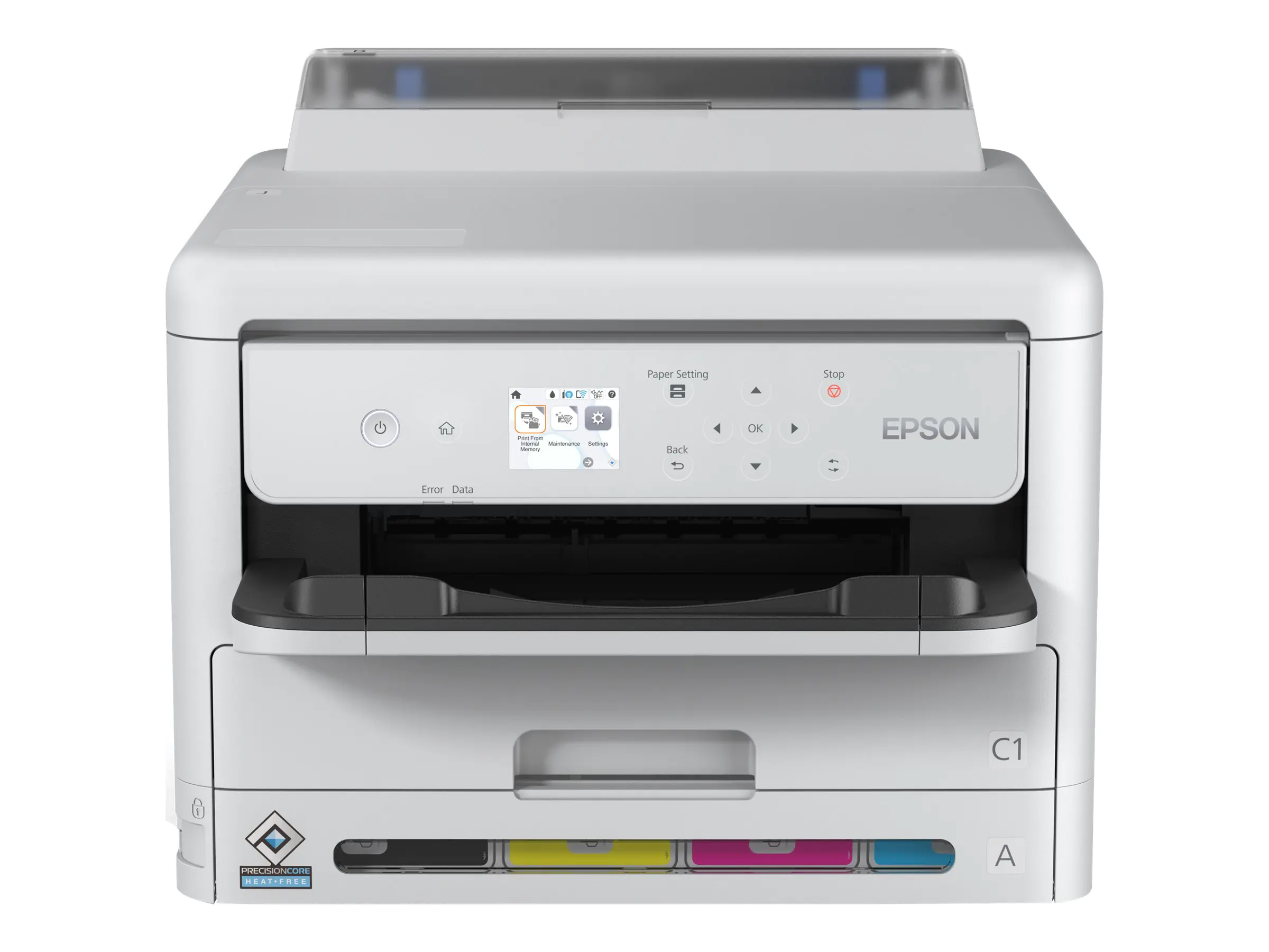Epson WorkForce Pro WF-C5390DW BAM - Drucker - Farbe - Duplex - Tintenstrahl - A4/Legal - 4800 x 1200 dpi - bis zu 25 Seiten/Min. (einfarbig)/bis zu 25 Seiten/Min. (Farbe) - Kapazität: 330 Blätter - USB, Gigabit LAN, Wi-Fi