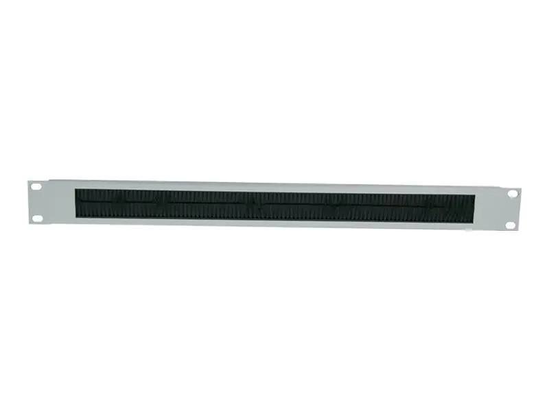 LogiLink - Rack-Blende mit Bürste für Kabeldurchführung - Hellgrau, RAL 7035 - 1U - 48.3 cm (19")