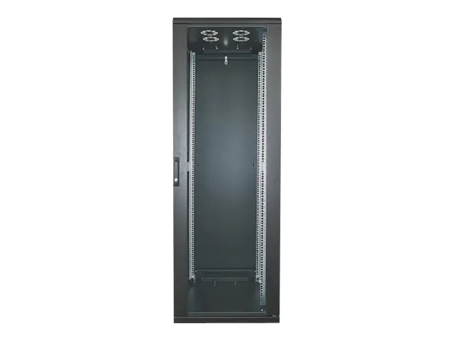 Intellinet Network Cabinet, Free Standing (Standard), 42U, Usable Depth 123 to 373mm/Width 503mm, Black, Flatpack, Max 1500kg, Server Rack, IP20 rated, 19", Steel, Multi-Point Door Lock, One Lock Per Side Panel, Three Year Warranty - Schrank Netzwerkschra
