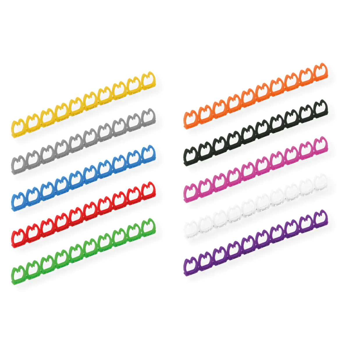 VALUE Kabelmarkierungsset 10 Stueck für Patchkabel 4 - 5.5mm