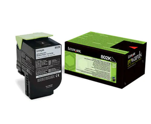 Lexmark 802K - Schwarz - Original - Tonerpatrone LCCP, LRP - für Lexmark CX310dn, CX310n, CX410de, CX410dte, CX410e, CX510de, CX510dhe, CX510dthe Lexmark 802K - Schwarz - Original - Tonerpatrone LCCP, LRP - für Lexmark CX310dn, CX310n, CX410de, CX410dte, CX410e, CX510de, CX510dhe, CX510dthe