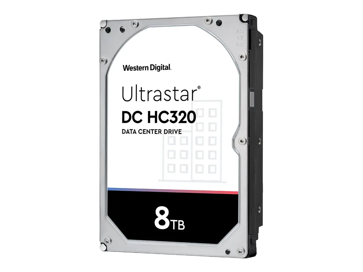 WD Ultrastar DC HC320 HUS728T8TALE6L1 - Festplatte - verschlüsselt - 8 TB - intern - 3.5" (8.9 cm) - SATA 6Gb/s - 7200 rpm - Puffer: 256 MB - Self-Encrypting Drive (SED), TCG Enterprise SSC
