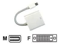 Jou Jye Computer AVC 127 - DVI-Adapter - Mini DisplayPort (M) zu DVI-D (W) - 10 cm - weiß