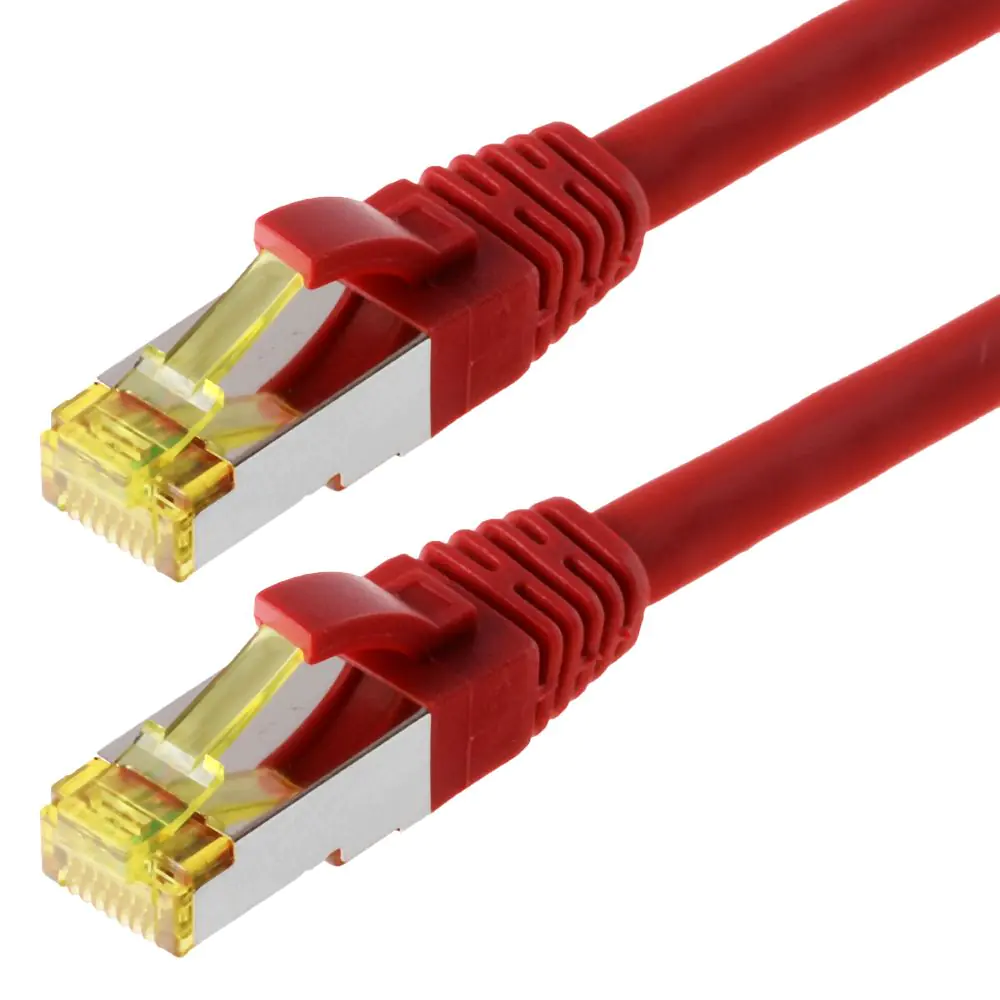 Patchkabel S/FTP (PIMF) CAT 6A, rot 1,0m halogenfrei Patchkabel S/FTP (PIMF) CAT 6A, rot 1,0m halogenfrei