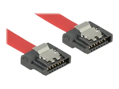 Delock FLEXI - SATA-Kabel - Serial ATA 150/300/600 - SATA (W) bis SATA (W) - 20 cm - eingerastet - Rot