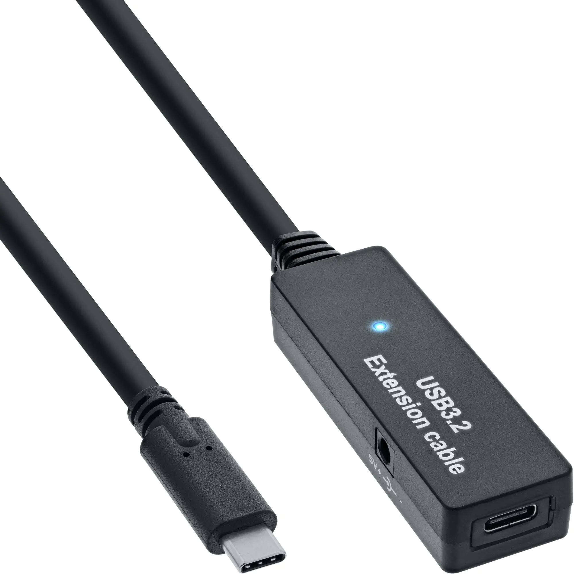 InLine USB 3.2 Gen.1 Aktiv-Verlängerung - USB-C Stecker an USB-C Buchse - 5m 35650C