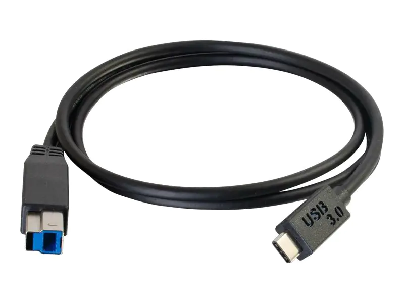 C2G 3m USB 3.1 Gen 1 USB Type C to USB B Cable M/M - USB C Cable Black - USB-Kabel - USB Type B (M) bis USB-C (M) - USB 3.1 - 3 m - Schwarz