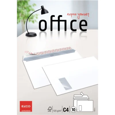 ELCO Briefumschlag Office 7449312 C4 100g weiss 10 St./Pack. ELCO Briefumschlag Office 7449312 C4 100g weiss 10 St./Pack.