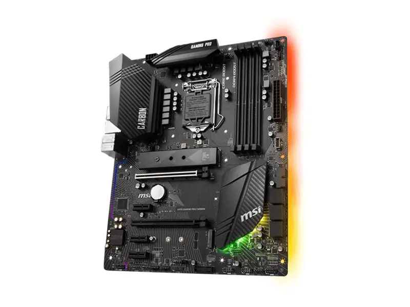 MSI H370 GAMING PRO CARBON - Motherboard - ATX - LGA1151 Socket - H370 - USB 3.1 Gen 1, USB-C Gen2, USB 3.1 Gen 2 - Gigabit LAN - Onboard-Grafik (CPU erforderlich)