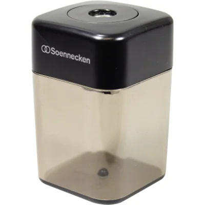 Soennecken Spitzdose 3399 einfach Metallspitzer schwarz/transparent Soennecken Spitzdose 3399 einfach Metallspitzer schwarz/transparent