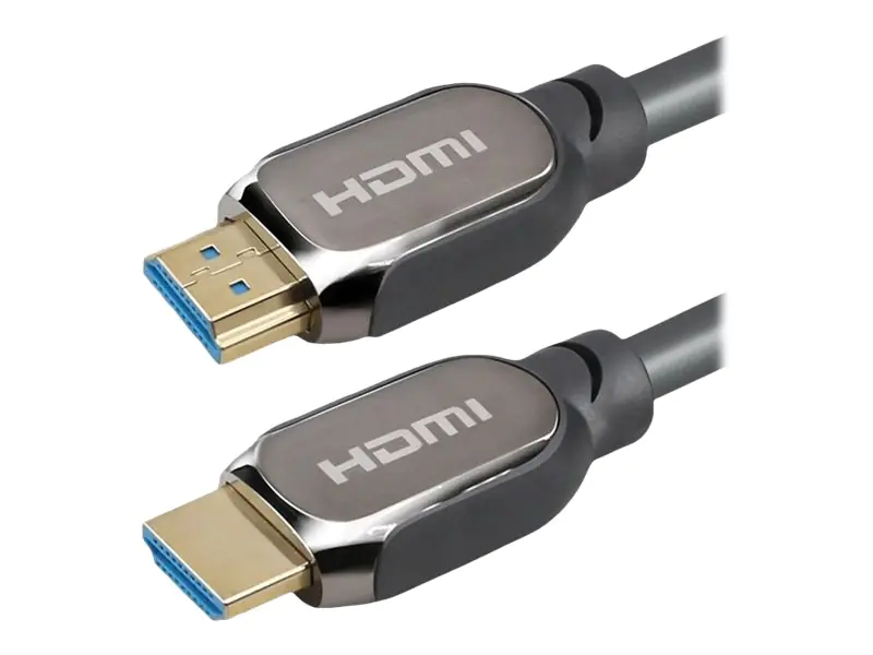Roline - HDMI-Kabel mit Ethernet - HDMI männlich zu HDMI männlich - 1 m - Doppelisolierung - Schwarz - 8K50/60Hz (7680 x 4320) Support, im Freien