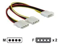 Delock Netz-Splitter - interne Stromversorgung, 4-polig (M) 82100