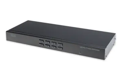 DIGITUS Professional DS-23200-2 - KVM-Switch - 8 x KVM port(s) - 1 lokaler Benutzer - an Rack montierbar