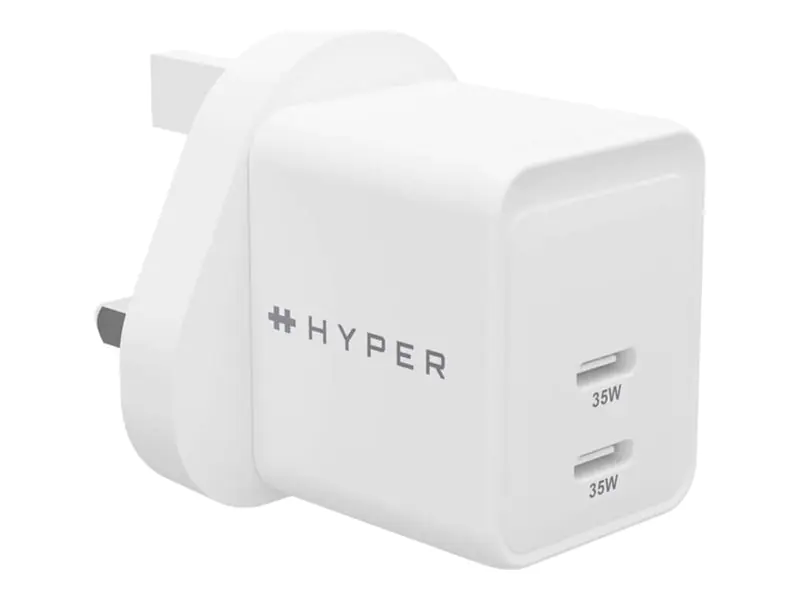 Targus HyperJuice - Netzteil - GaN - 35 Watt - QC 3.0, Power Delivery 3.0 + PPS - 2