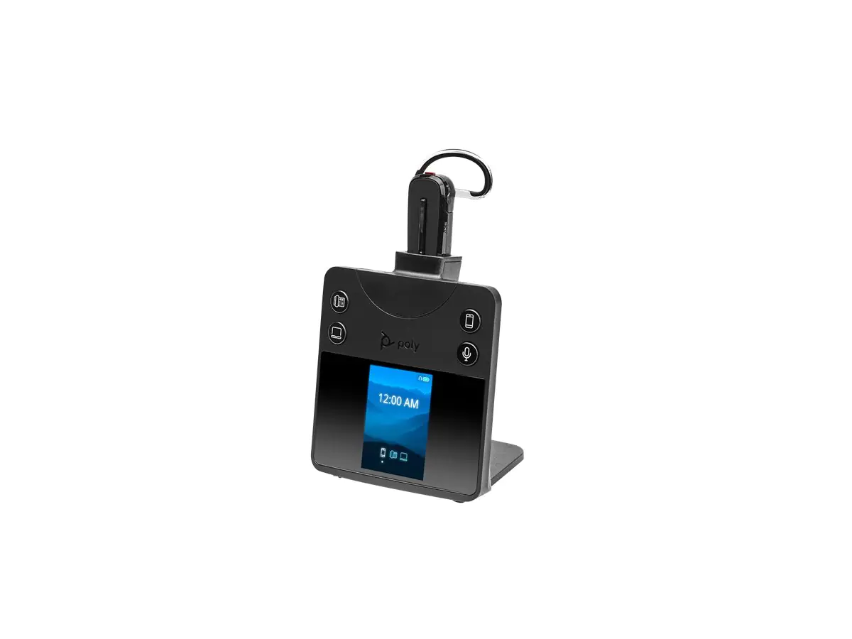 Poly Savi 8445 OFFICE - Savi 8400 series - Headset - konvertierbar - DECT / Bluetooth - kabellos - Schwarz