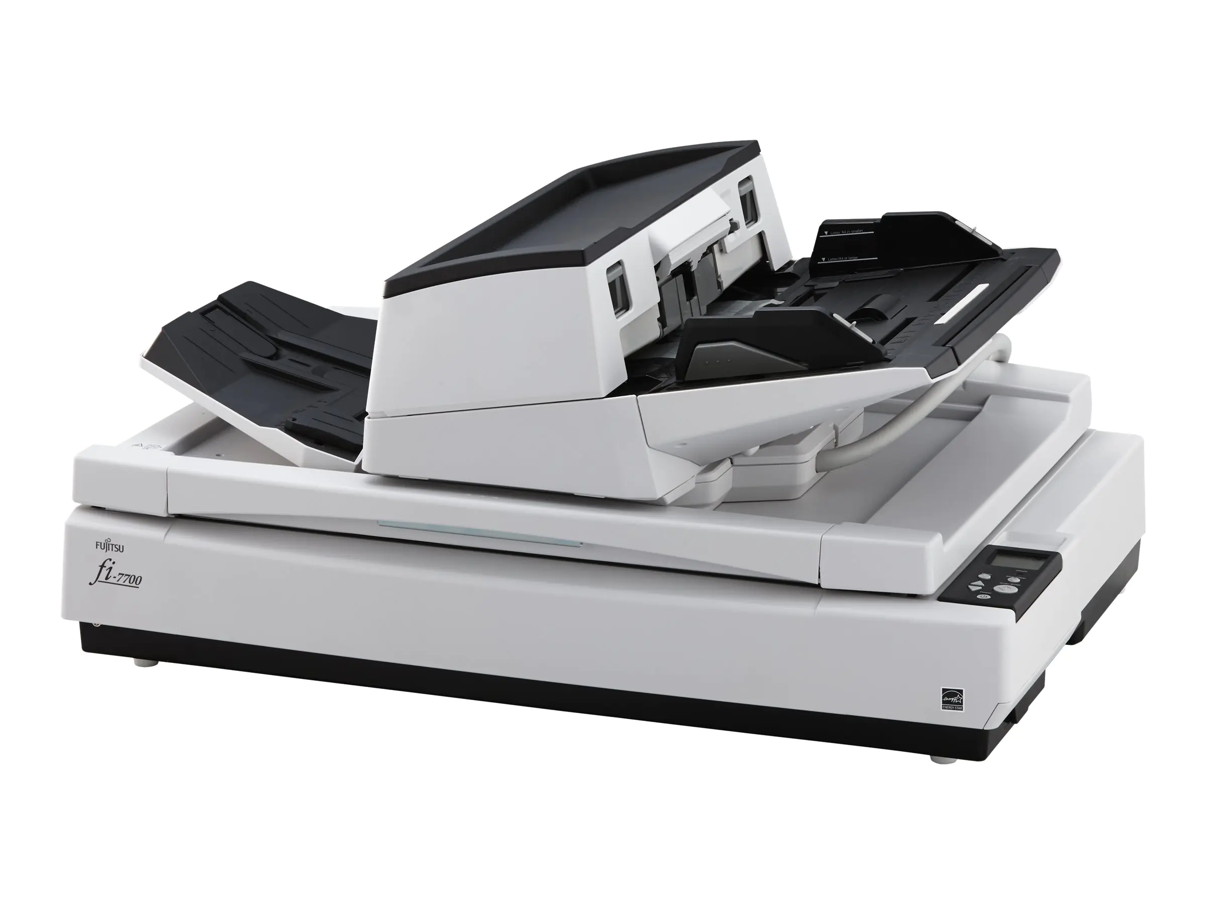 Fujitsu fi-7700 - Dokumentenscanner - Triple CCD - Duplex - ARCH B - 600 dpi x 600 dpi - bis zu 100 Seiten/Min. (einfarbig) / bis zu 100 Seiten/Min. (Farbe) - automatischer Dokumenteneinzug (300 Blätter) - bis zu 30000 Scanvorgänge/Tag - USB 3.1 Gen 1 Fujitsu fi-7700 - Dokumentenscanner - Triple CCD - Duplex - ARCH B - 600 dpi x 600 dpi - bis zu 100 Seiten/Min. (einfarbig) / bis zu 100 Seiten/Min. (Farbe) - automatischer Dokumenteneinzug (300 Blätter) - bis zu 30000 Scanvorgänge/Tag - USB 3.1 Gen 1