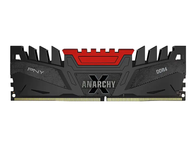 PNY Anarchy X - DDR4 - kit - 16 GB: 2 x 8 GB - DIMM 288-PIN - 3200 MHz / PC4-25600 - CL16 - 1.2 V - ungepuffert - non-ECC - Rot