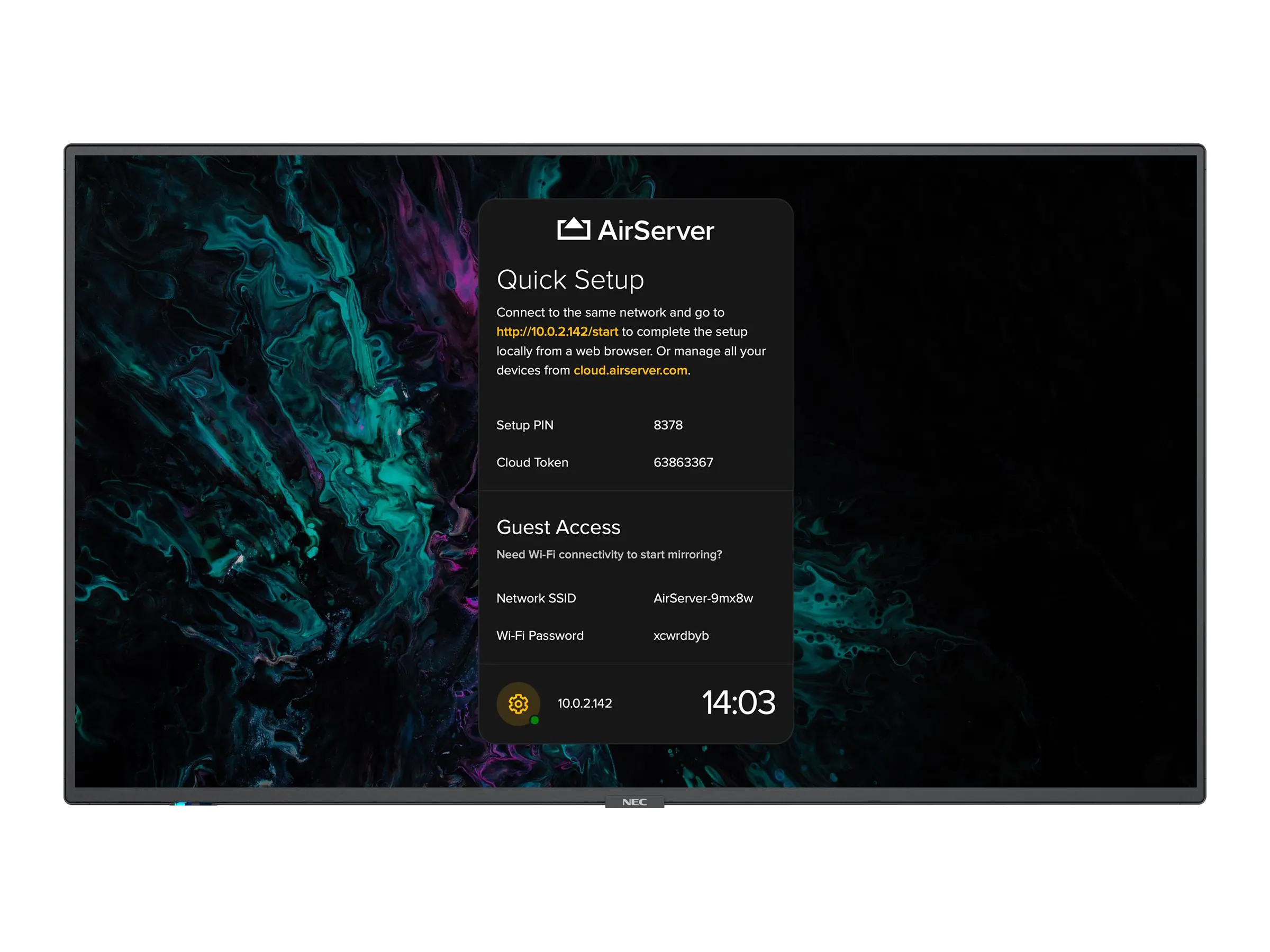 NEC MultiSync M551 AirServer - 138.8 cm (55")