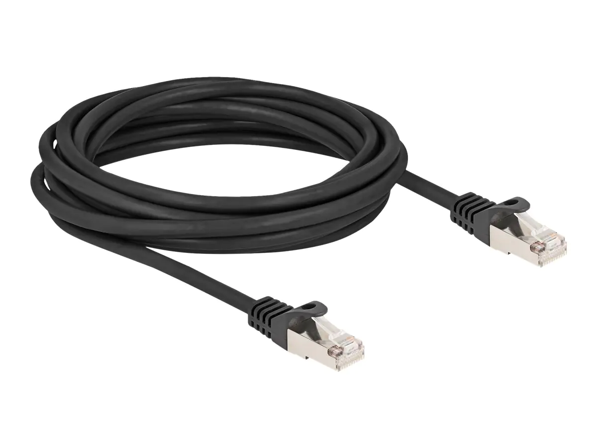 Delock - Netzwerkkabel - RJ-50 (M) zu RJ-50 (M) - 5 m - S/FTP - ohne Haken - Schwarz Delock - Netzwerkkabel - RJ-50 (M) zu RJ-50 (M) - 5 m - S/FTP - ohne Haken - Schwarz