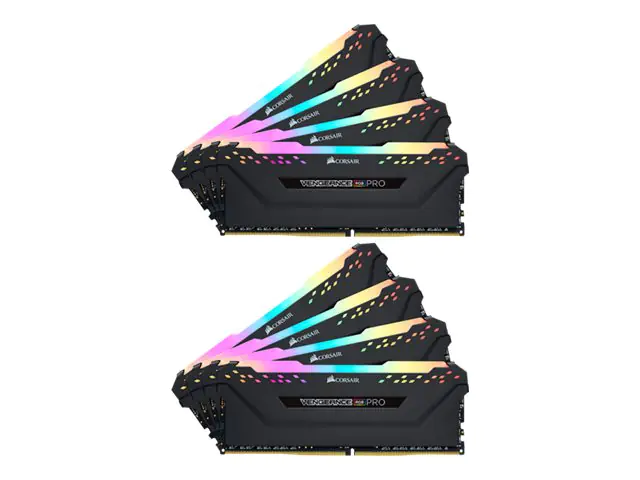 CORSAIR Vengeance RGB PRO - DDR4 - kit - 256 GB: 8 x 32 GB - DIMM 288-PIN - 3200 MHz / PC4-25600 - CL16 - 1.35 V - ungepuffert - non-ECC - Schwarz