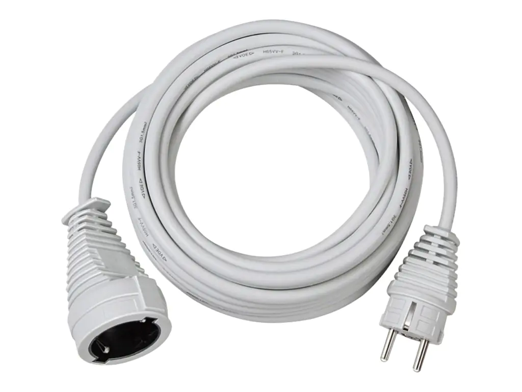 brennenstuhl® Verlängerungskabel H05VV-F 3G1,5 10m IP20 Kunststoff weiß