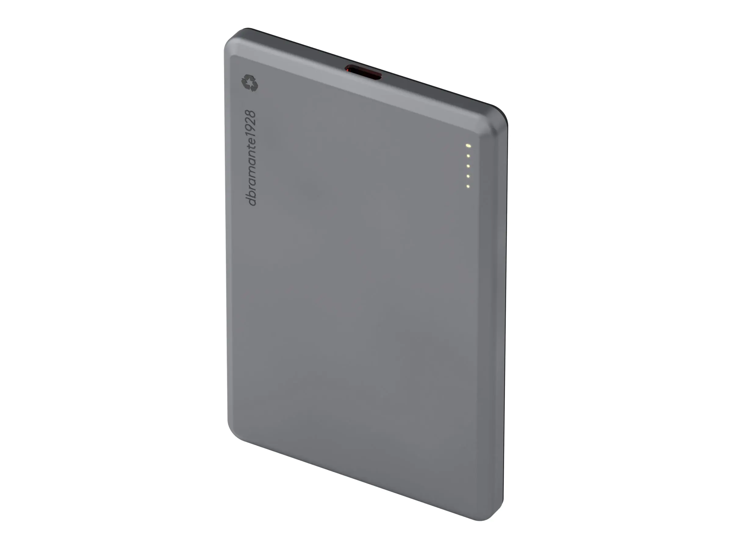 dbramante1928 re-charge - Induktive Power Bank - 5000 mAh - 20 Watt - 3 A (USB-C) CP05SLBL7254