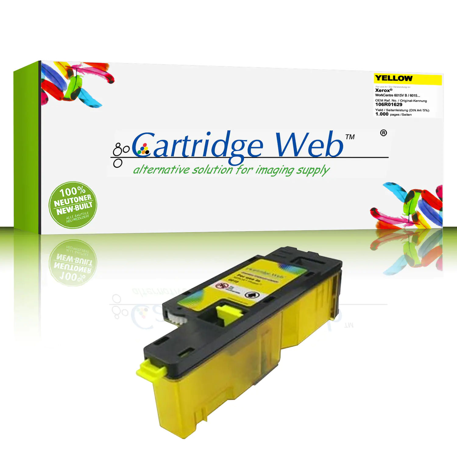 CartridgeWeb Toner kompatibel zu Xerox 106R01629 gelb 1.000 Seiten