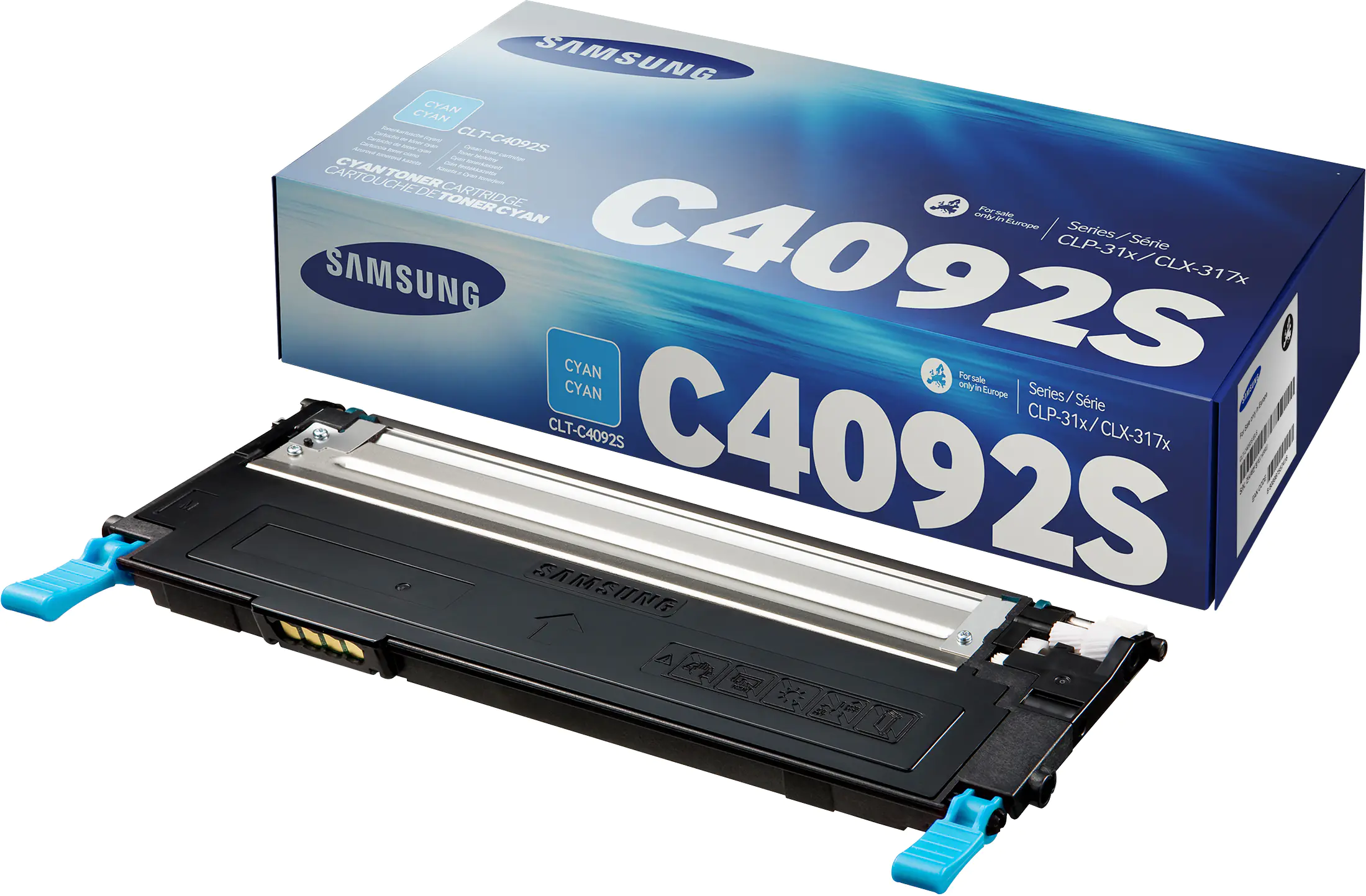 Samsung CLT-C4092S - Cyan - Original - Tonerpatrone (SU005A) - für Samsung CLX-3170, CLX-3175, CLX-3176, CLX-4175 Samsung CLT-C4092S - Cyan - Original - Tonerpatrone (SU005A) - für Samsung CLX-3170, CLX-3175, CLX-3176, CLX-4175