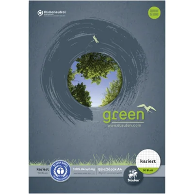 Staufen Briefblock Green 608585020 DIN A4 70g kar. ws 50Bl Staufen Briefblock Green 608585020 DIN A4 70g kar. ws 50Bl