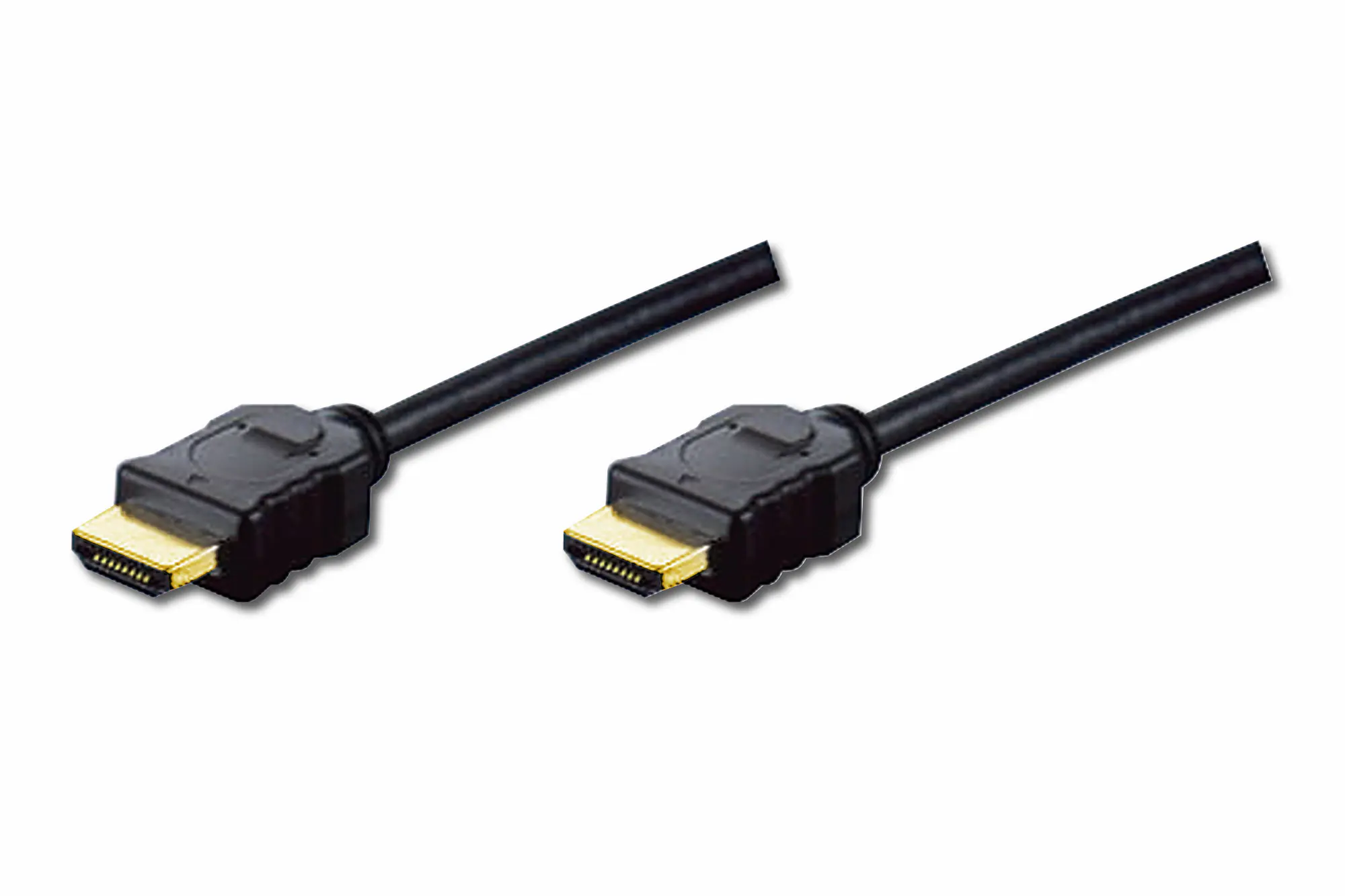 ASSMANN HDMI High Speed - HDMI-Kabel mit Ethernet - HDMI männlich zu HDMI männlich - 2 m - Doppelisolierung - Schwarz ASSMANN HDMI High Speed - HDMI-Kabel mit Ethernet - HDMI männlich zu HDMI männlich - 2 m - Doppelisolierung - Schwarz