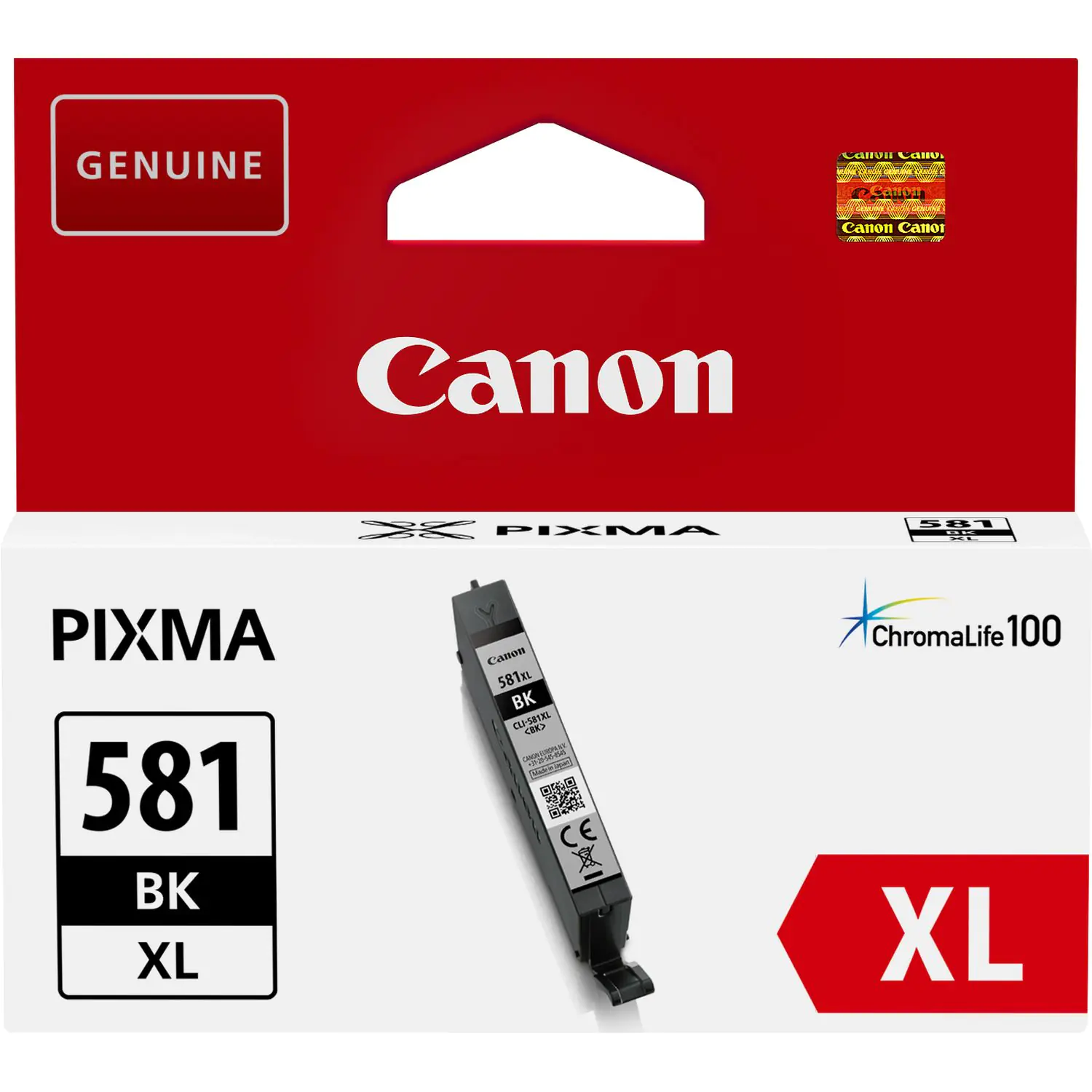 Canon CLI-581BK XL - 8.3 ml - Größe XL - Schwarz - Original - Tintenbehälter - für PIXMA TS6250, TS6251, TS6350, TS6351, TS8250, TS8251, TS8252, TS9155, TS9550, TS9551